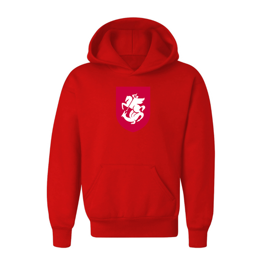 Youth Kids Georgia National Soccer Team Pullover Hoodie