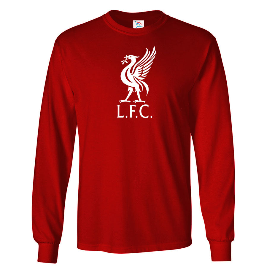 Men's Liverpool L.F.C. Soccer Cotton Long Sleeve T-Shirt