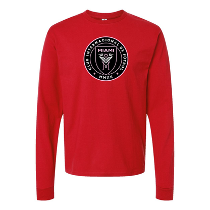 Men's Inter Miami FC Cotton Long Sleeve T-Shirt