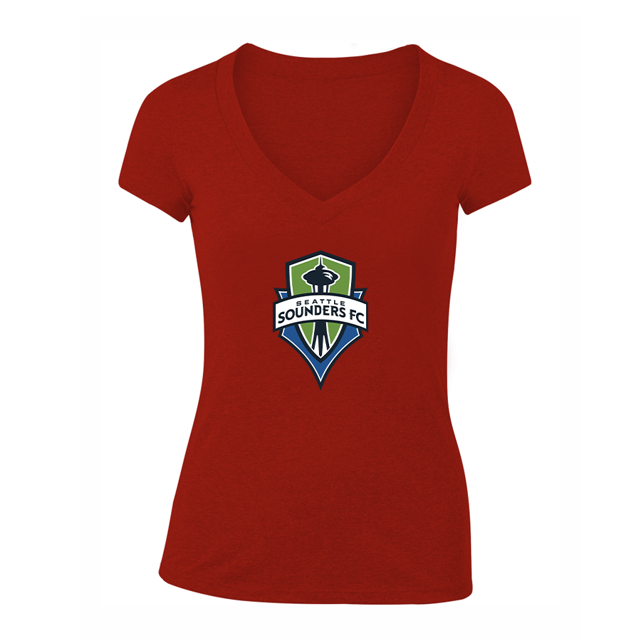 Women's Seattle Sounders FC V-Neck T-Shirt