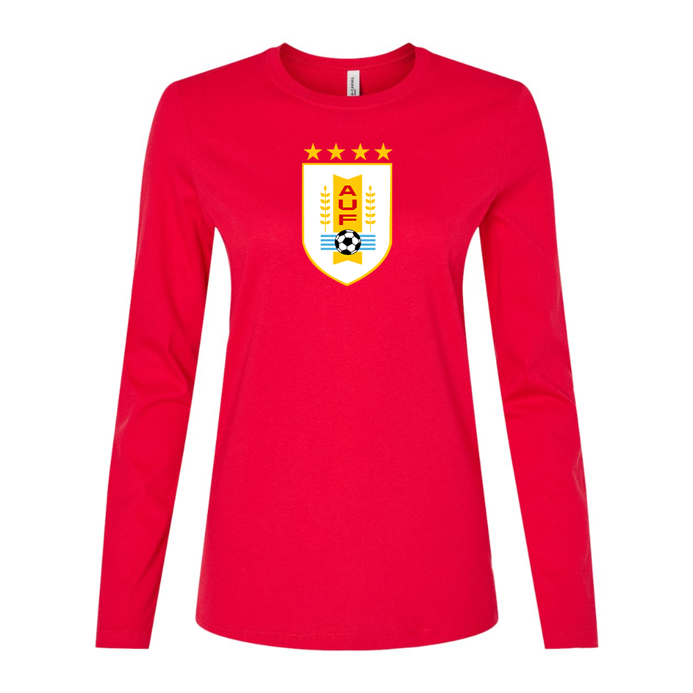 Women's Uruguay National Soccer Team Long Sleeve T-Shirt