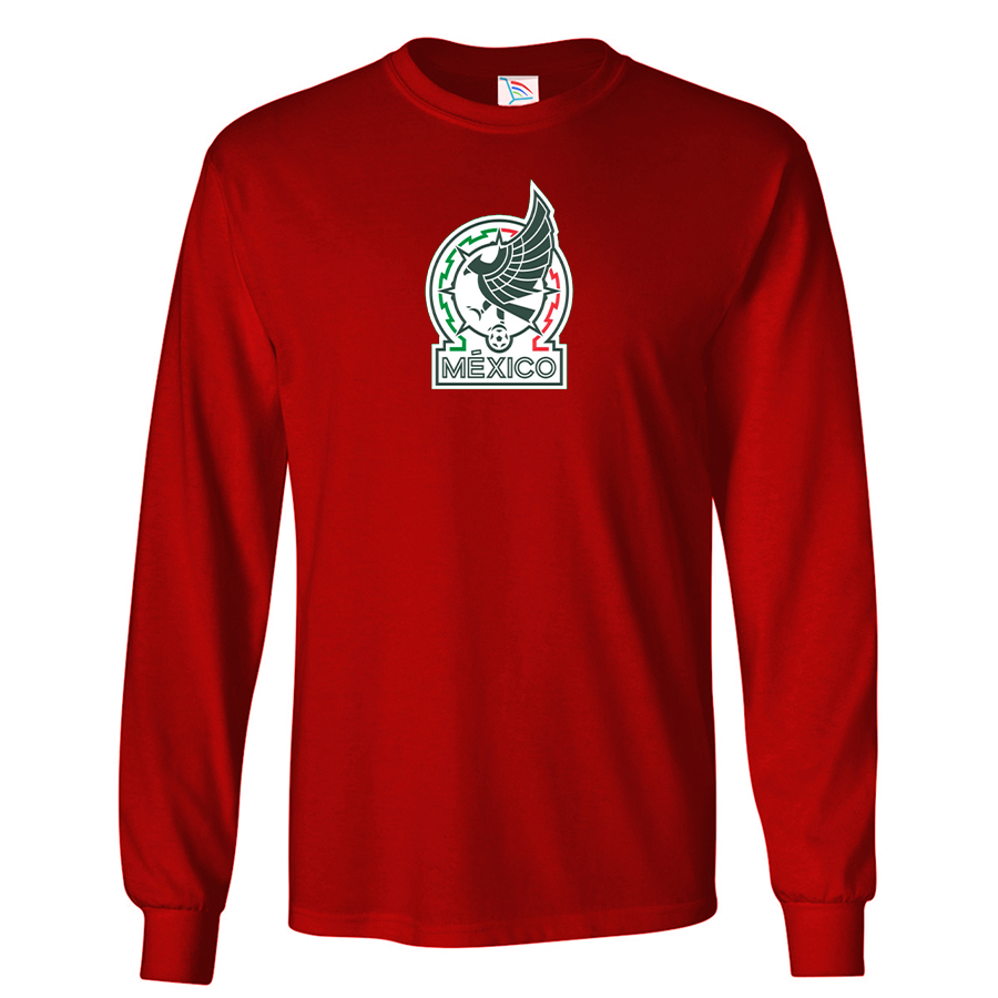 Men’s Mexico Soccer Long Sleeve T-Shirt