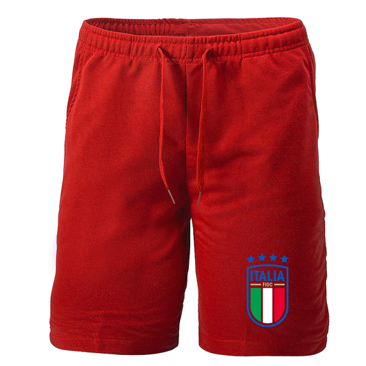 Men's Italy National Soccer Athletic Fleece Shorts