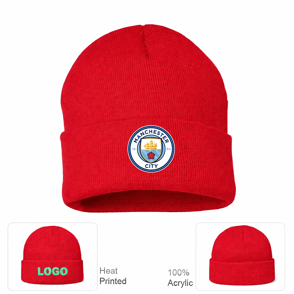 Manchester City Soccer Beanie Hat