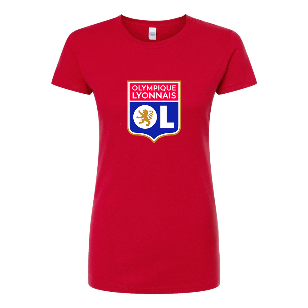 Women's Olympique Lyonnais FC Round Neck T-Shirt