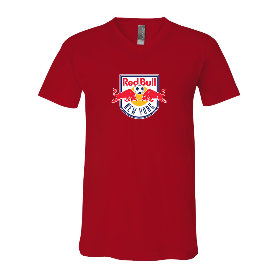 Men’s New York Red Bulls FC - BELLA + CANVAS - Jersey V-Neck Tee - 3005