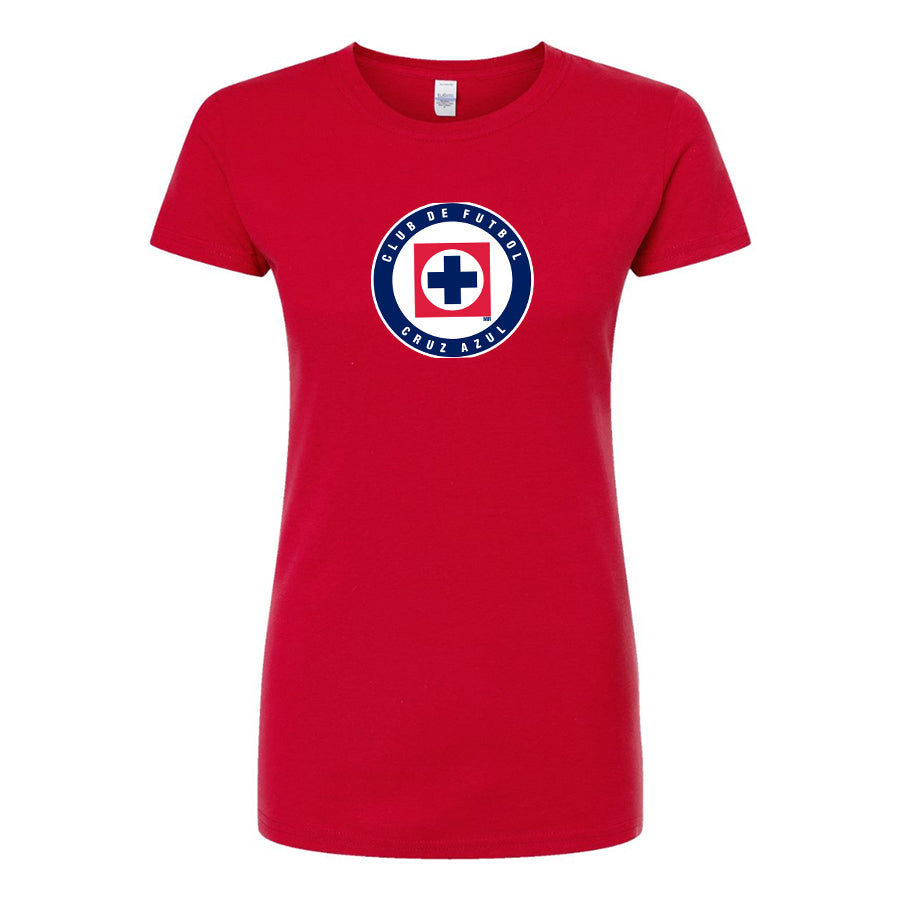 Women's Cruz Azul Football Club Round Neck T-Shirt