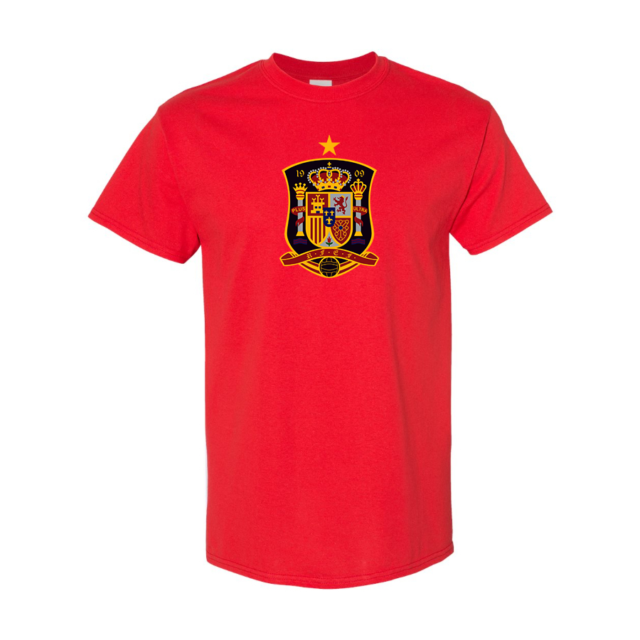 Men's Spain National Soccer Team Cotton T-Shirt