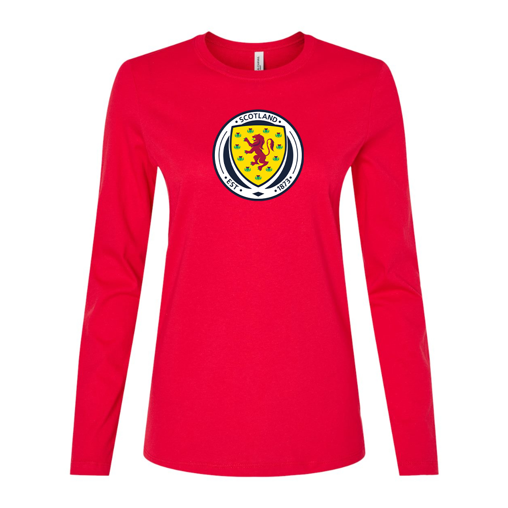 Women's Scotland National Soccer Team Long Sleeve T-Shirt