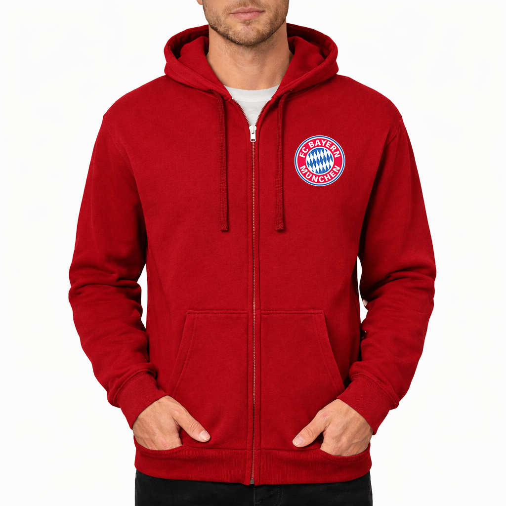 Men's F.C. Bayern Munchen Soccer Zipper Hoodie