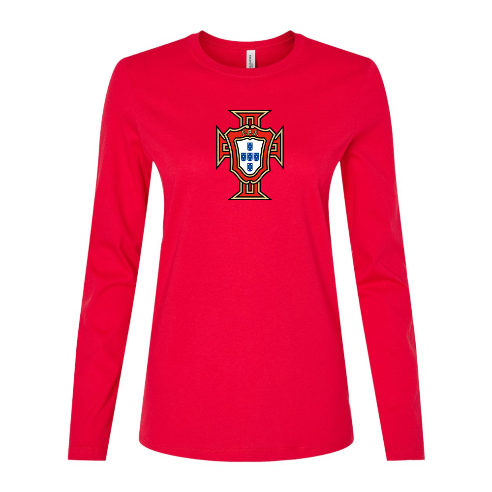 Women's Portugal National Soccer Team Long Sleeve T-Shirt