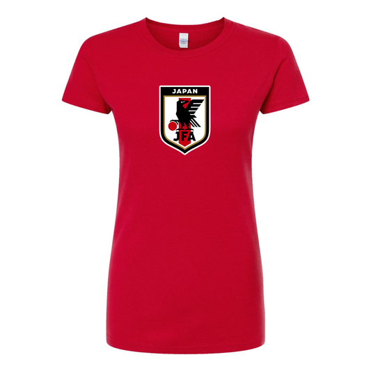 Women's Japan National Soccer Team Round Neck T-Shirt