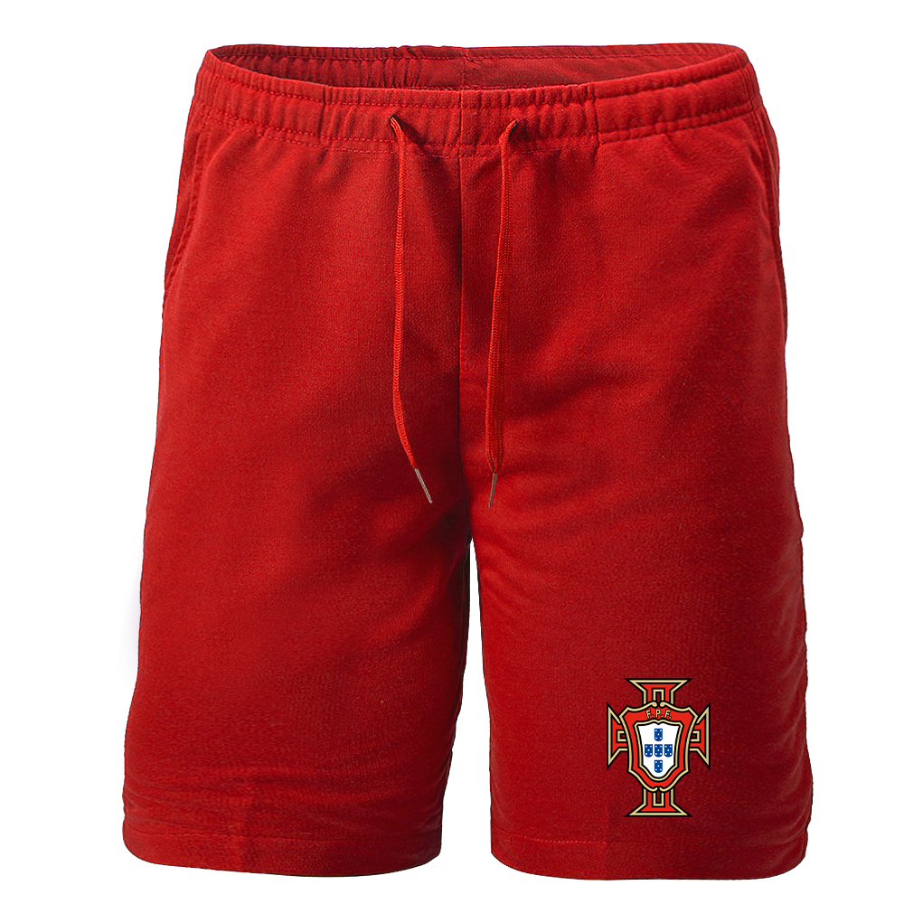 Men's Portugal National Soccer Team Athletic Fleece Shorts