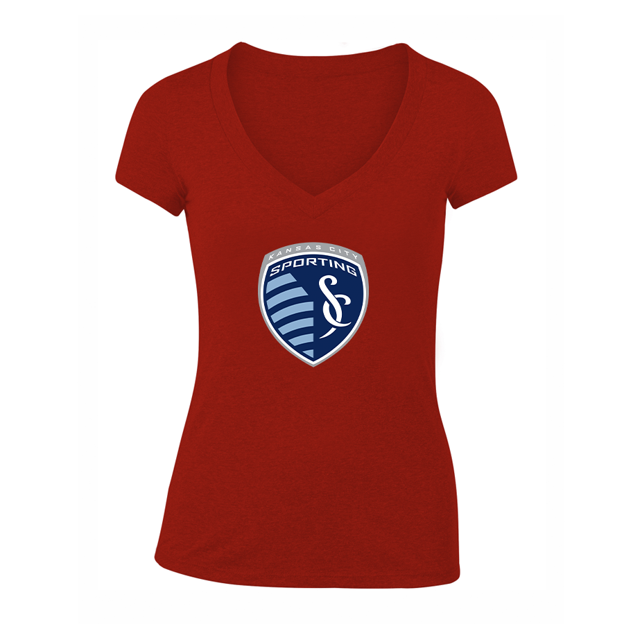 Women's Sporting Kansas City FC V-Neck T-Shirt