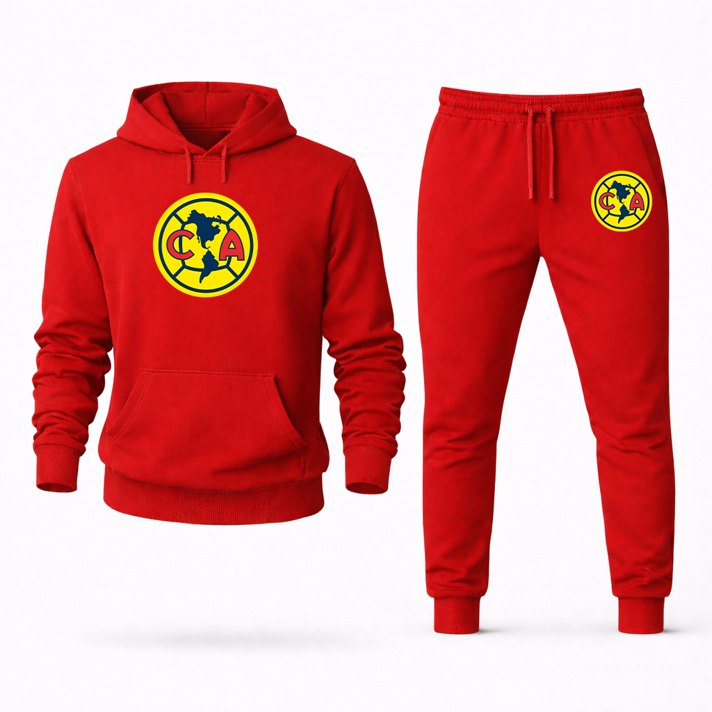 Men's Club America Football Hoodie Joggers Set