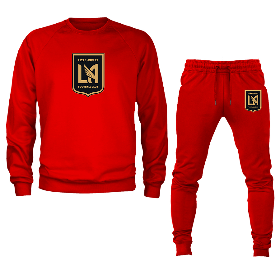 Men's LAFC Los Angeles Football Club Crewneck Sweatshirt Joggers Suit