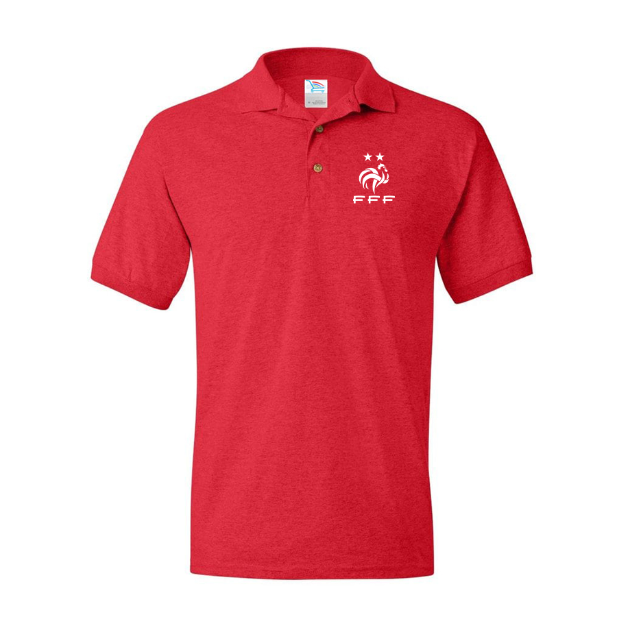 Men's France Soccer Dry Blend Polo