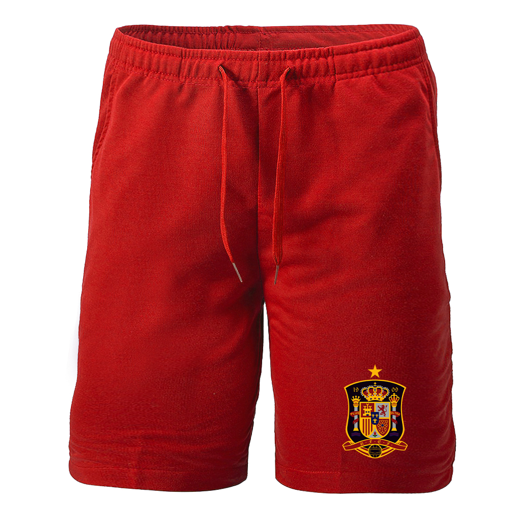 Men's Spain National Soccer Team Athletic Fleece Shorts