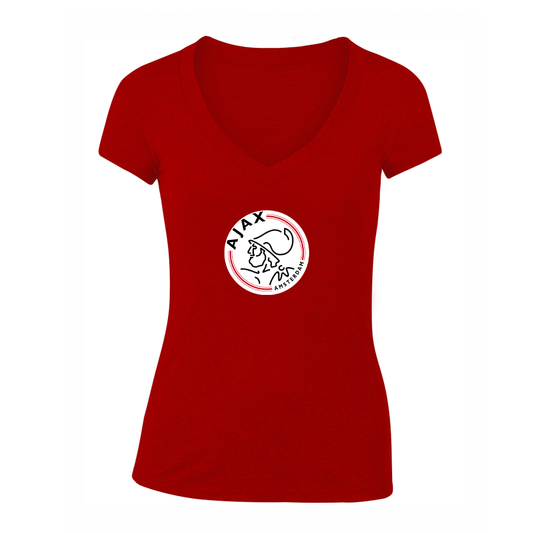 Women's Amsterdamsche FC Ajax V-Neck T-Shirt