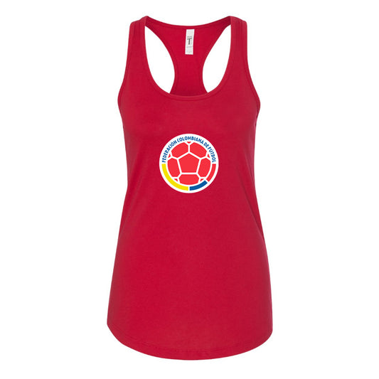 Women's Colombia National Soccer Team Racerback Tank Top