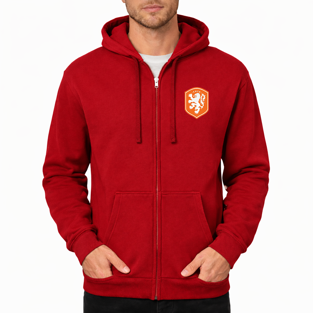 Men's Netherlands National Soccer Team Zipper Hoodie