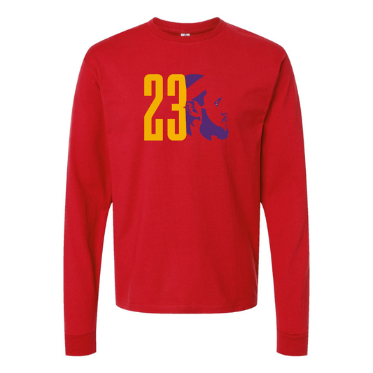 Men's Lebron James 23 Cotton Long Sleeve T-Shirt