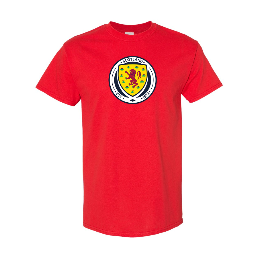 Youth Kids Scotland National Soccer Team Cotton T-Shirt