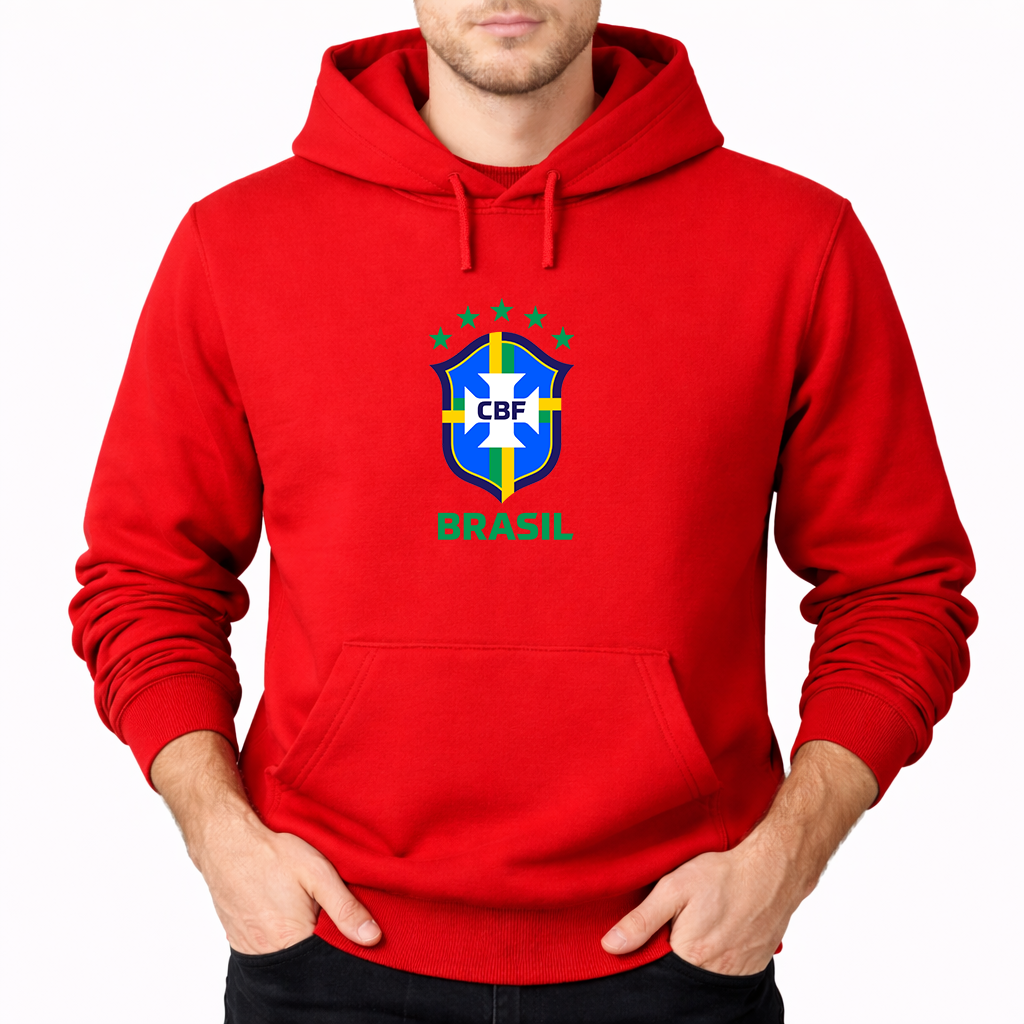 Men's Brasil National Soccer Team Pullover Hoodie