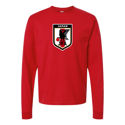 Men's Japan National Soccer Team Long Sleeve T-Shirt