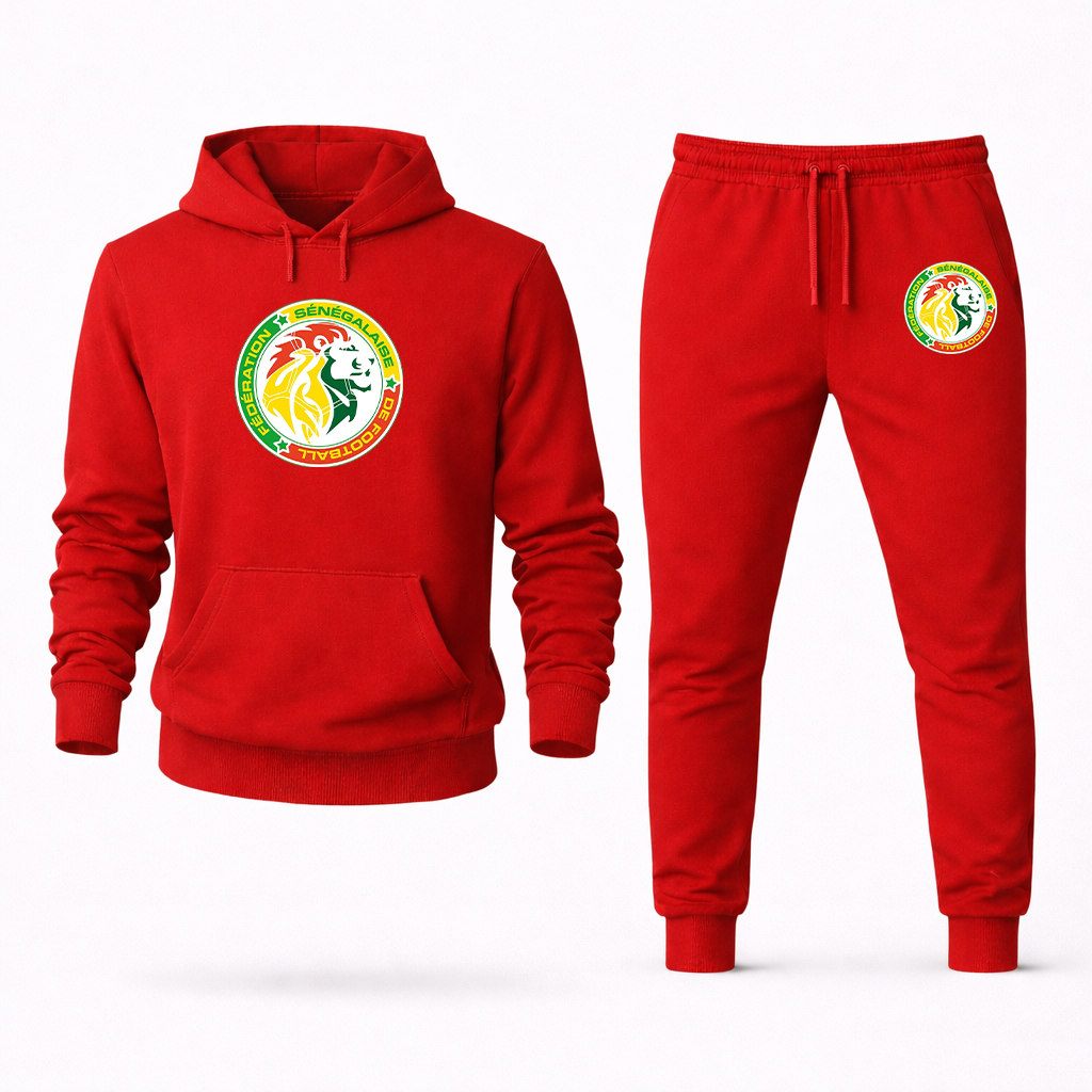Men's Senegal National Soccer Team Hoodie Joggers Set