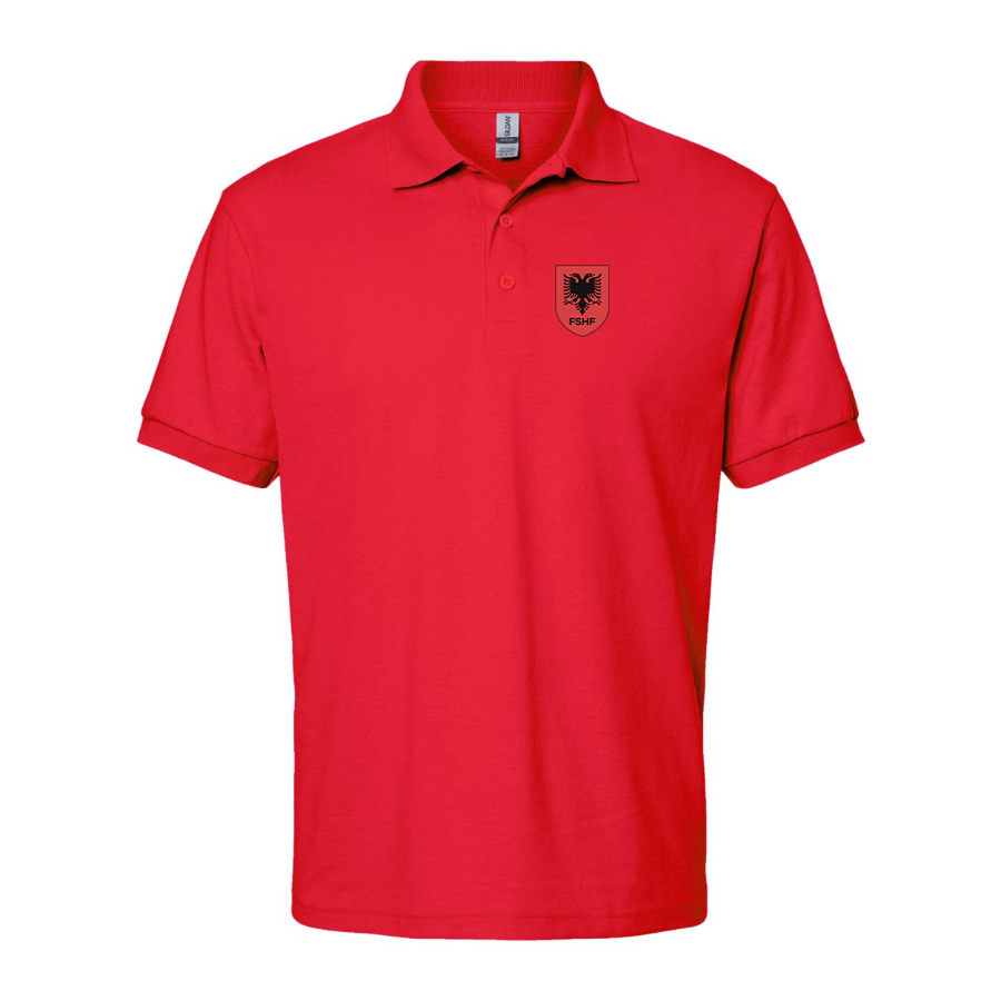 Men's Albania National Soccer Team Dry Blend Polo