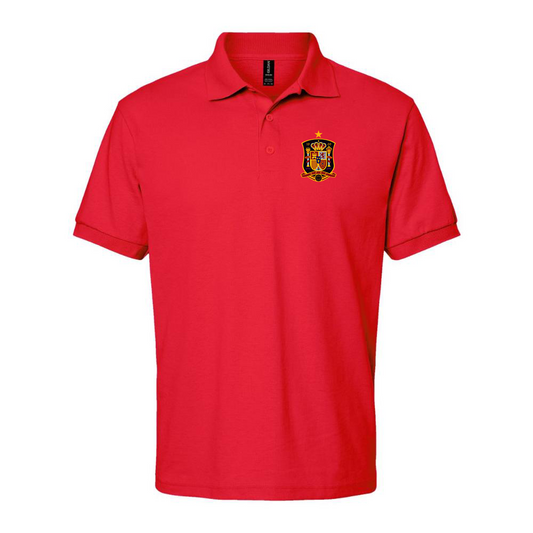 Men's Spain National Soccer Team Dry Blend Polo