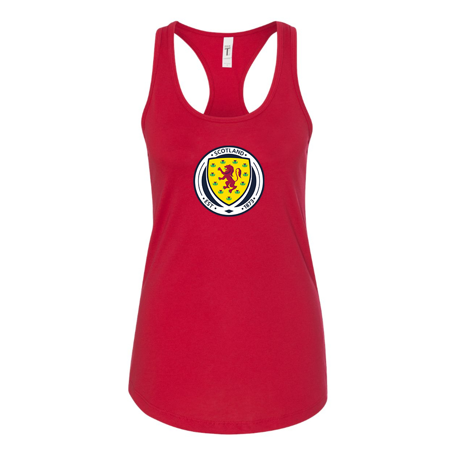 Women's Scotland National Soccer Team Racerback Tank Top