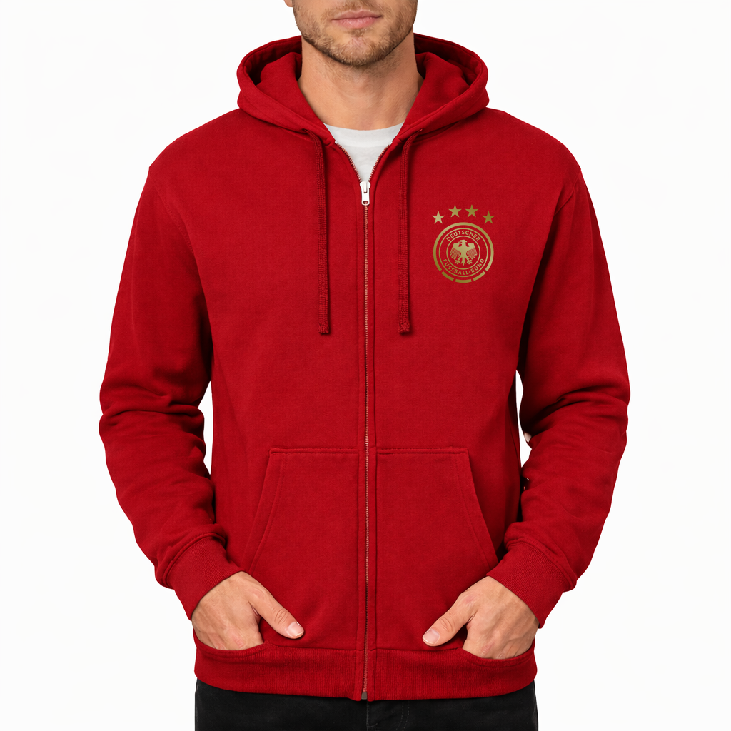 Men's Germany Soccer Zipper Hoodie