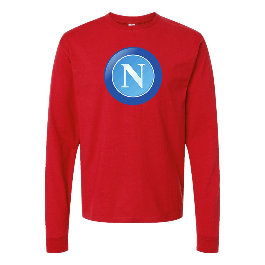 Men's Napoli FC Cotton Long Sleeve T-Shirt
