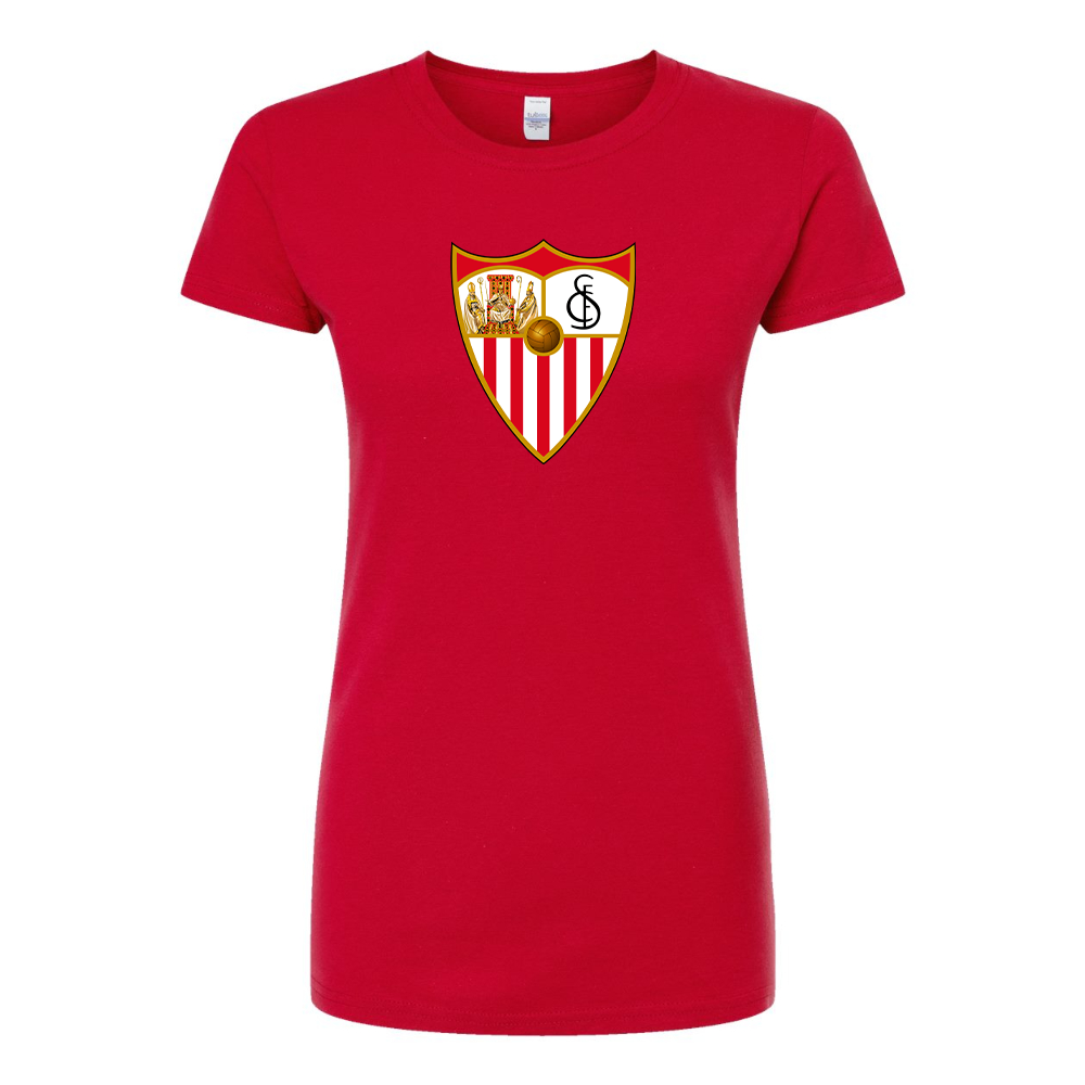 Women's Sevilla FC Round Neck T-Shirt