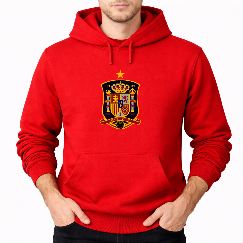 Men's Spain National Soccer Team Pullover Hoodie