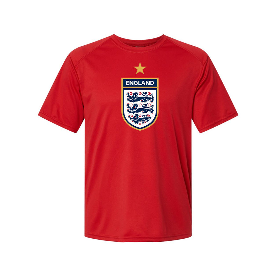 Youth Kids England National Soccer Team Performance T-Shirt