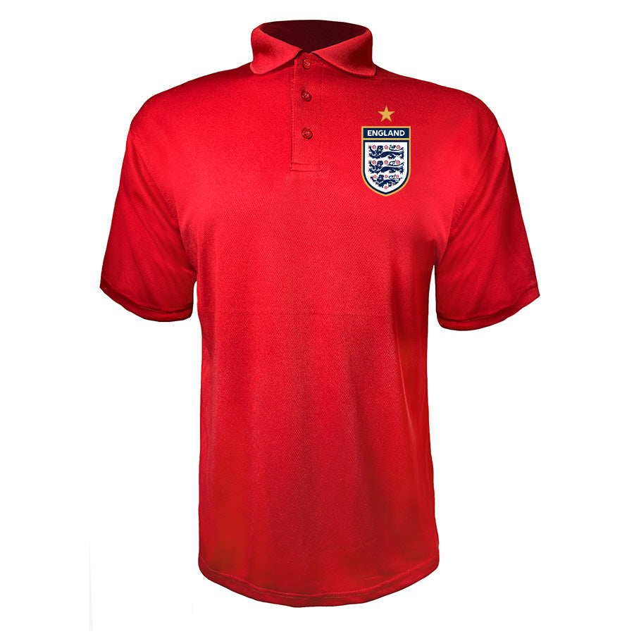 Men's England National Soccer Team  Polyester Polo