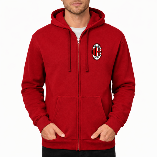 Men’s AC Milan Soccer Zipper Hoodie