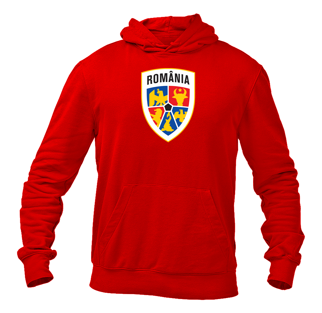 Men's Romania National Soccer Team Pullover Hoodie