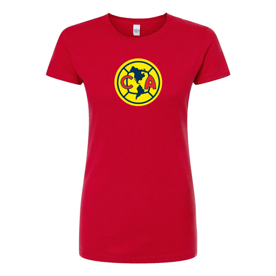 Women's Club America Football Round Neck T-Shirt