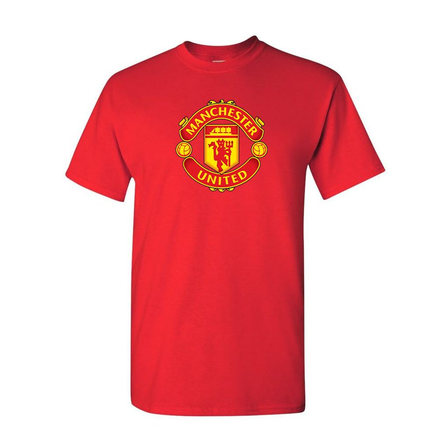 Youth Kids Manchester United Soccer Cotton T-Shirt