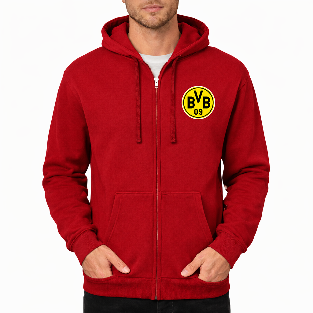 Men's Borussia Dortmund BVB FC Zipper Hoodie