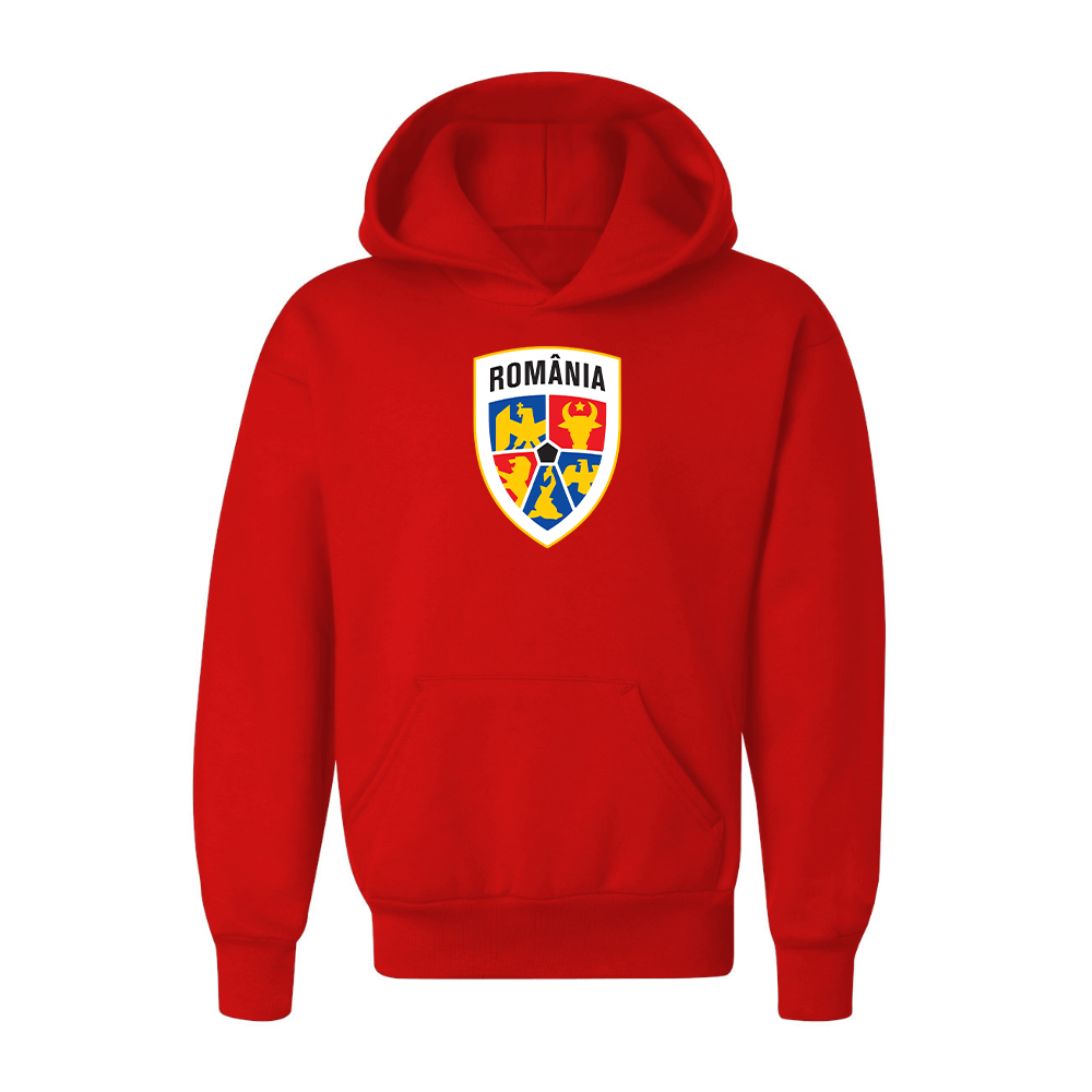 Youth Kids Romania National Soccer Team Pullover Hoodie