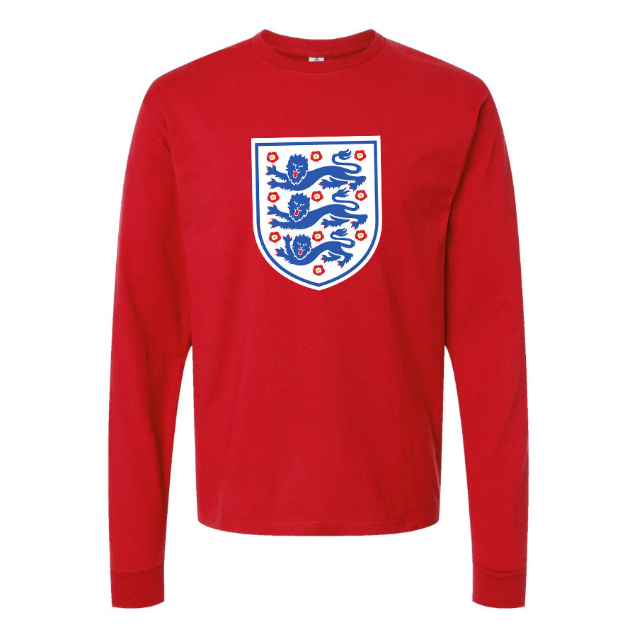 Men's England National Football Team Long Sleeve T-Shirt