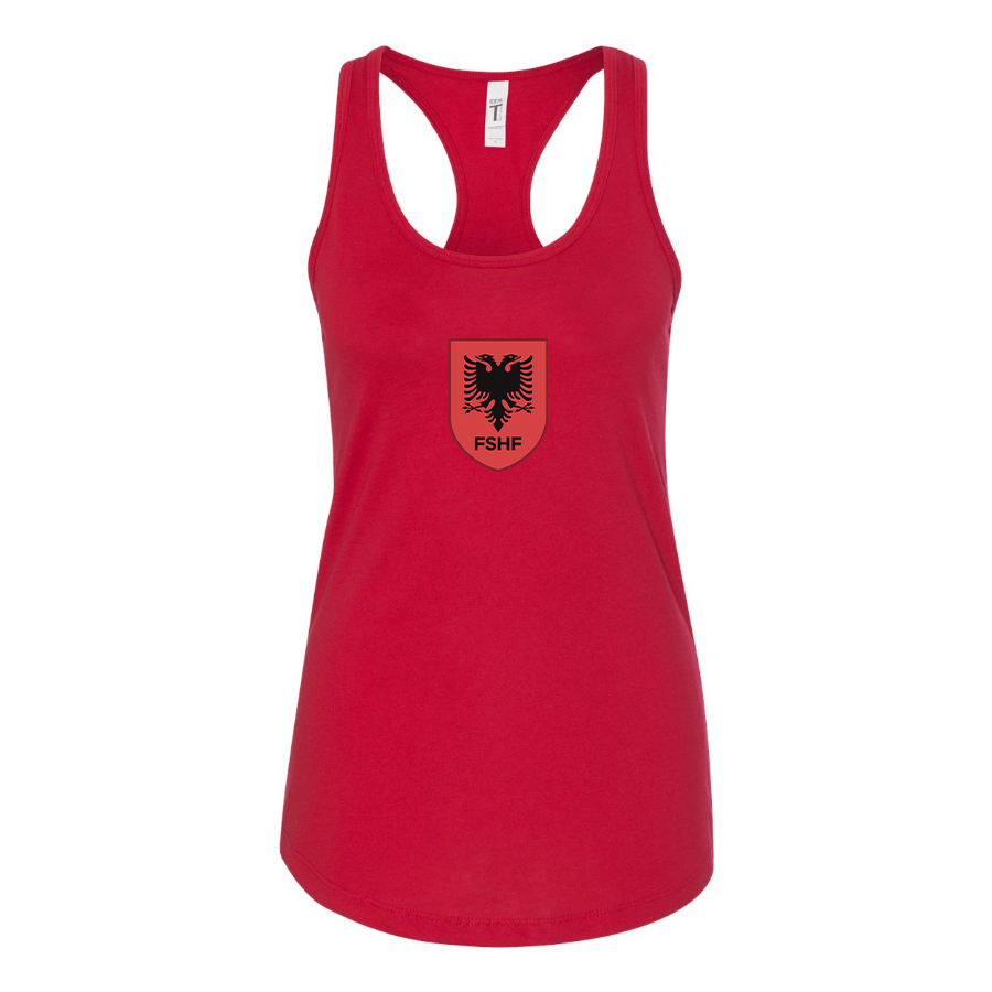 Women's Albania National Soccer Team Racerback Tank Top