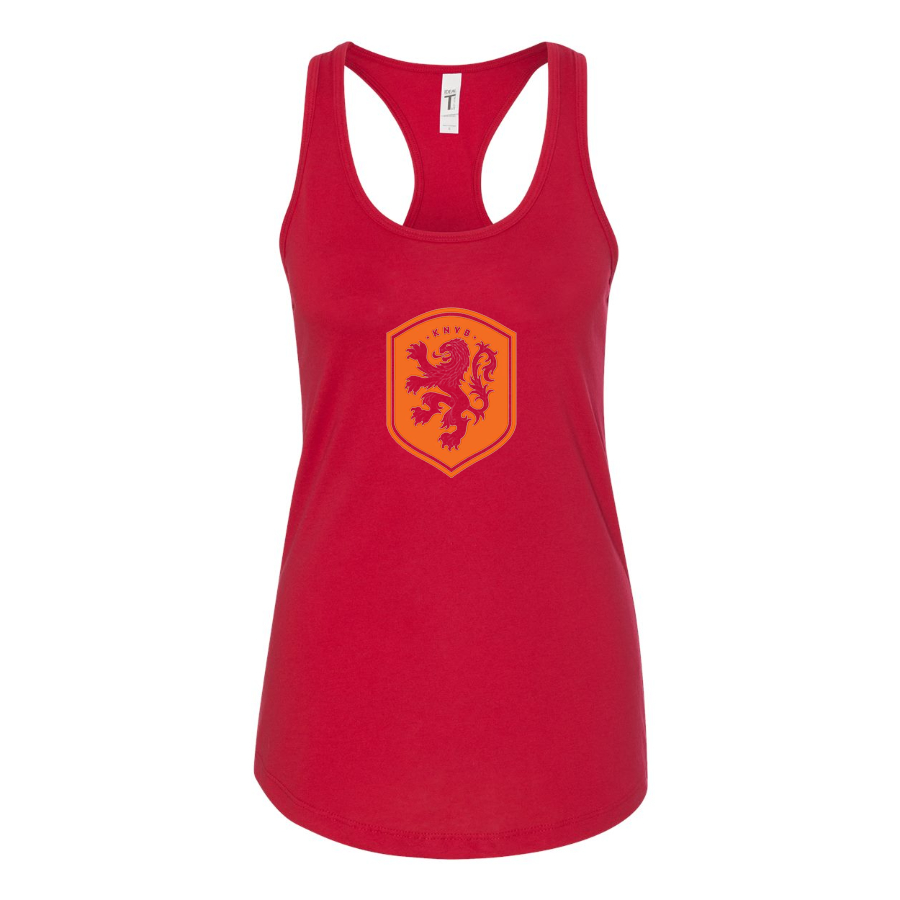 Women's Netherlands National Soccer Team Racerback Tank Top