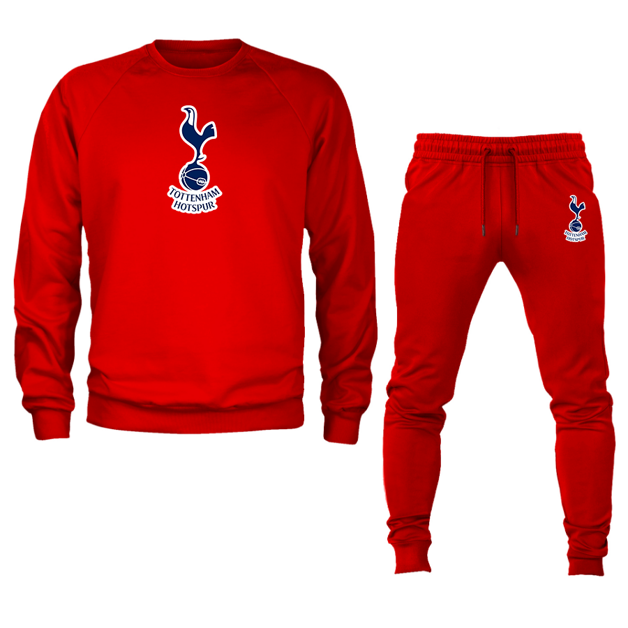 Men’s Tottenham Hotspur F.C. Soccer Logo Crewneck Sweatshirt Joggers Suit