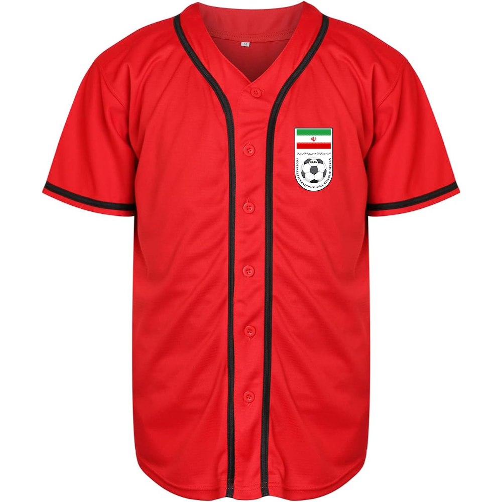 Men's Iran National Soccer Team Baseball Jersey